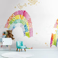 Germany Made Photo Wall Murals Nursery White Pink Yellow Non Woven Vinyl Wall Mural Rainbow Hotel Bedroom Hospital 280 X 265 m