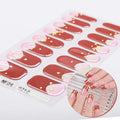 Valentine's Day Style Design Non-toxic Eco-friendly Long Lasting CMYK Colors Uv Semi Cured Gel Nail Sticker