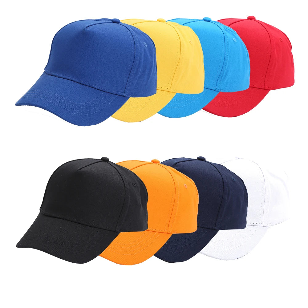 AI MICH Embroidered Custom Logo Baseball Caps Solid Color Autumn Canvas Baseball Hat for Unisex