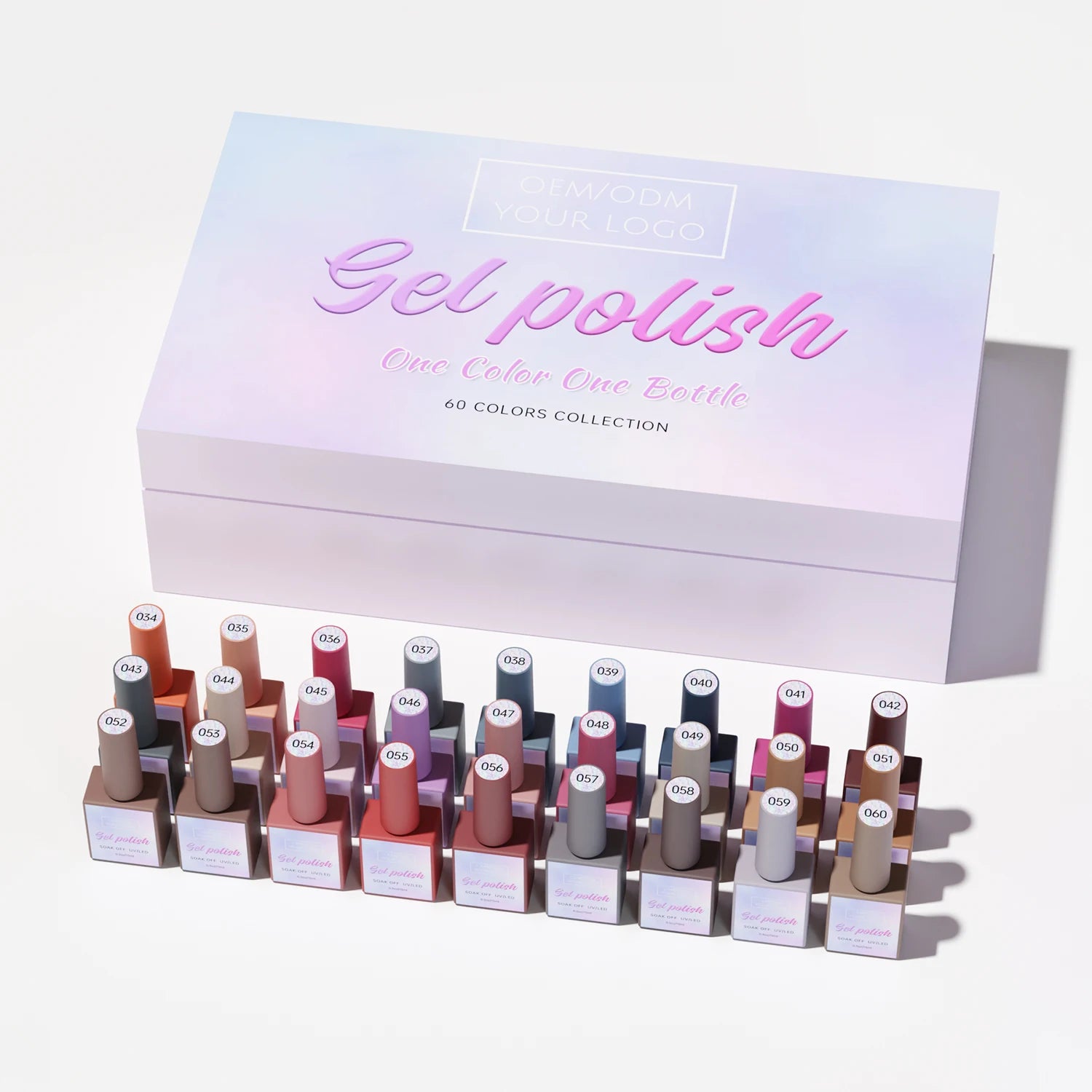 New Design 60 Colors  Gel Nail Polish Set 15ml OEM Private Label Nail Supplies