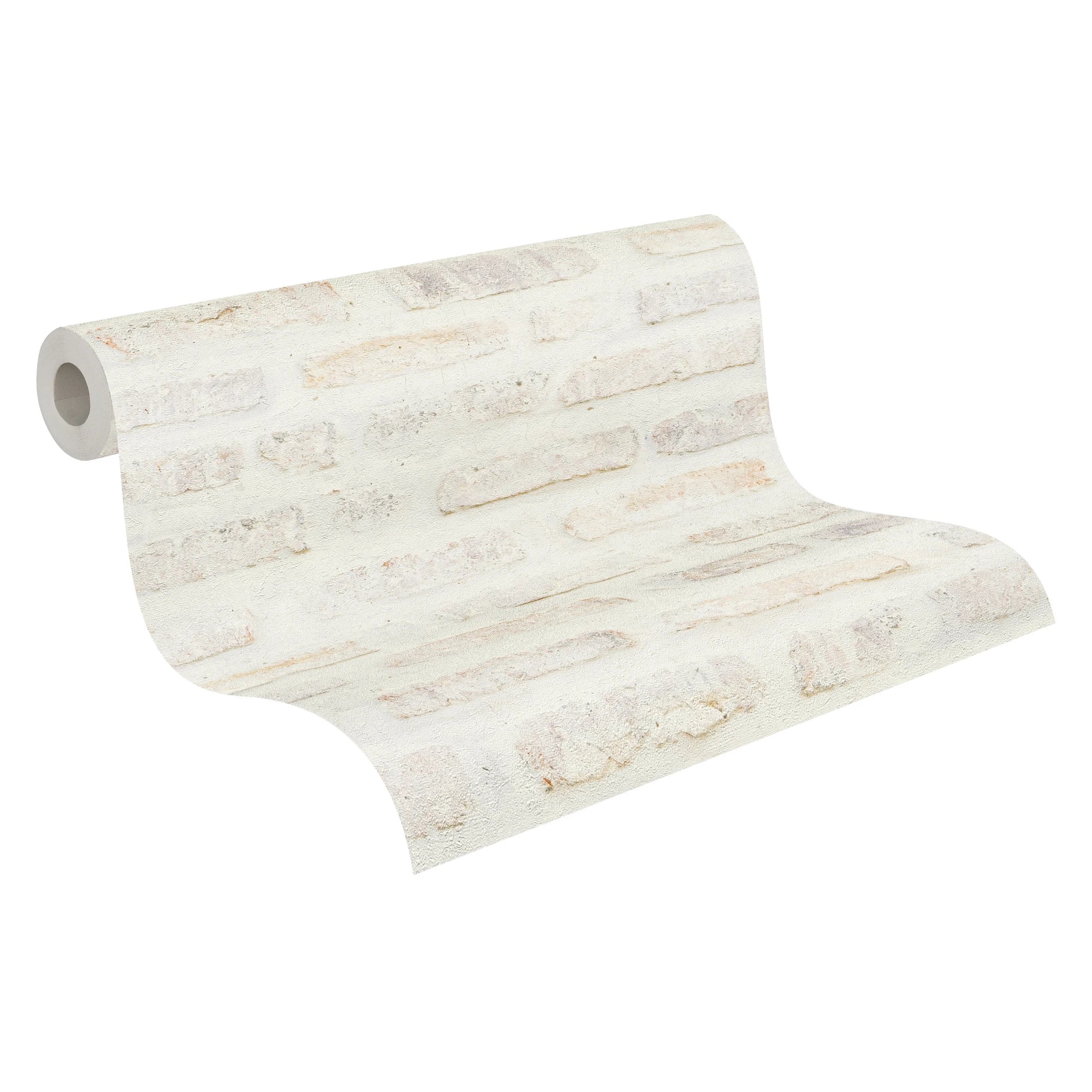 Made in Germany - Wallpaper rolls Stone White Grey Red - Non Woven Vinyl - Wallpaper Stone Look for Walls - 1005 x 053 m
