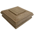 Solid Wood NPC01 Stair Parts Post Caps for 3.5" Newel Posts Staircase Use Eco-Friendly & Durable Low MOQ