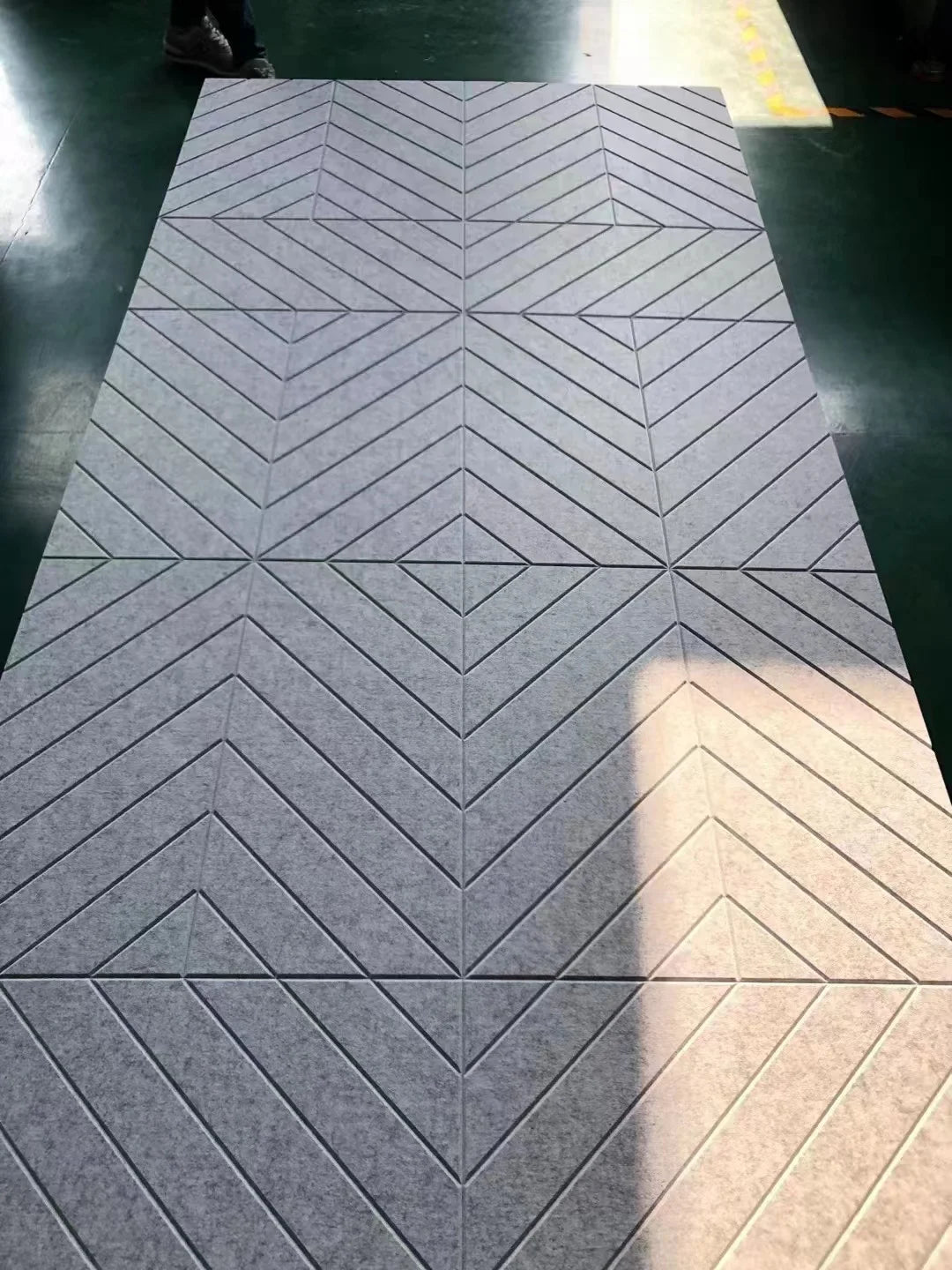 V Grooved Acoustic Panel Decorative Polyester Sound Absorbing Panels