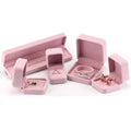 Hot Selling Square Rectangle Velvet Necklace Box Ring Box Luxury Jewelry Packaging Pendant Earring Box Factory Customized Logo