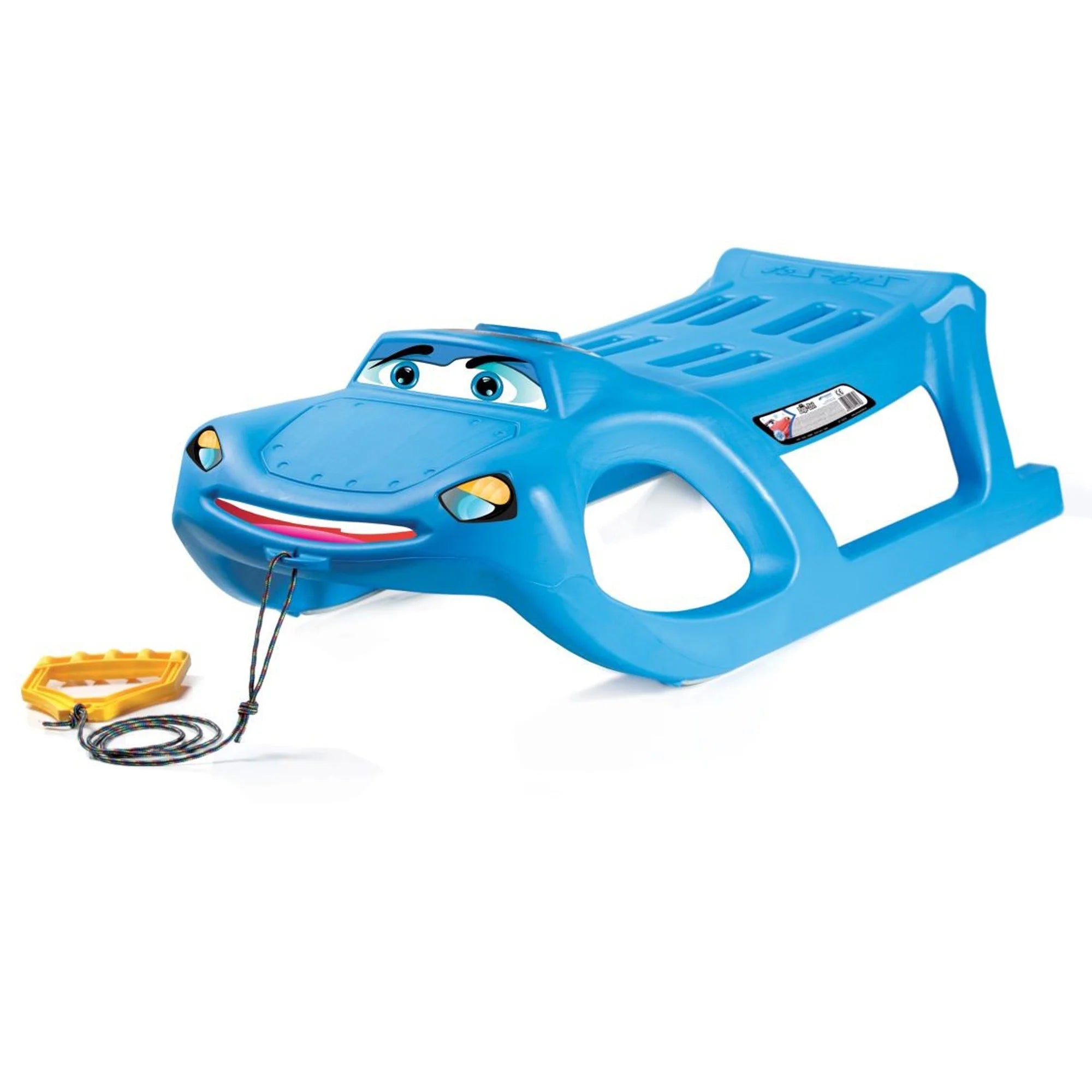 Zigi-Zet sled - car-shaped with steel gliders and rope