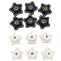 Five Lobe Thumb Screw  Plastic Knob Star Head M5 M6 M8 M10 Stainless Steel Mat Plastic Clamping Plastic Star Knob