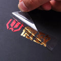 Wholesale Customized 3D Metal Transfer Sticker Gold and Silver Logo UV Transfer Adhesive Personalised Label Sticker for Business