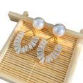 Fenyi Wholesale Jewelry French Silver Needle Fashion Classic Pearl Water Drop Zircon Light Luxury Exquisite Earrings for Women