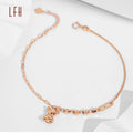 AU750 Wholesale Trendy Bear Chain & Link Bracelets Unisex Pure Gold Jewelry for Party Wedding Gift