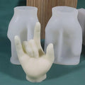 Silicone Fondant Molds for Creative Gesture Finger Soap Resin Crafts Cake Decorating Tools for Kitchen Durable Baking Plaster