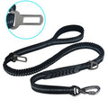 Pro Multifunctional Explosion-Proof Tactical Bungee Dog Leash Reflective Lead Traction Band Car Seatbelt with Carabiner