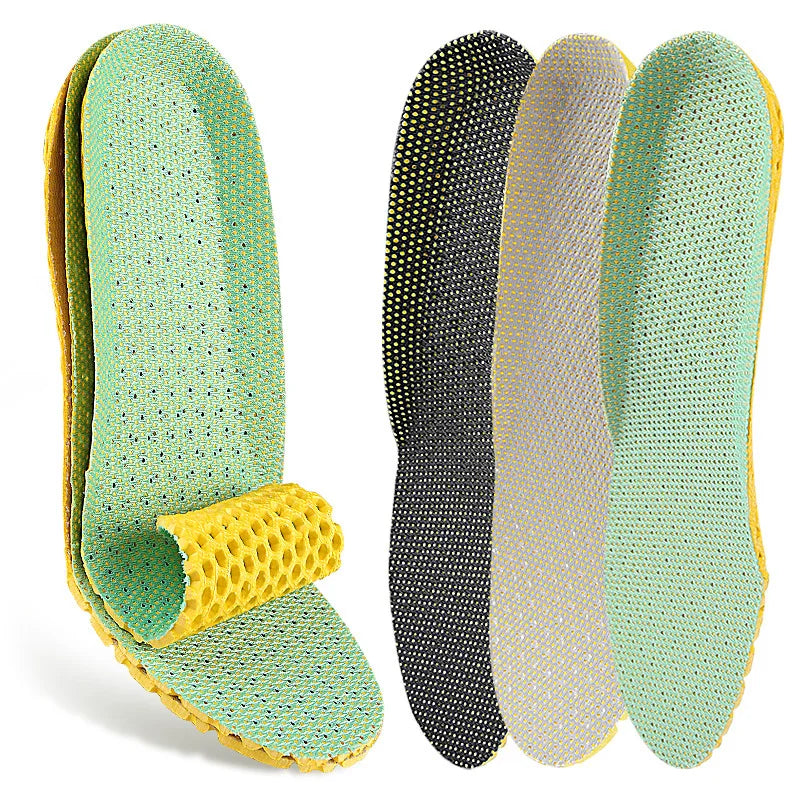 Lightweight Honeycomb EVA Sports Insoles Shock Absorbing Breathable Inserts for Running & Hiking