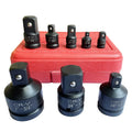 8pcs Impact Adapter and Reducer Set Professional Air Impact Socket Adaptor Convertor for Car Bicycle Garage Repair Tool