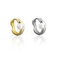 EH1562 Trending Metal Geometry Hoop Earring Fashion New Design Irregular Minimalist Earrings for Women Fashion Jewelry Gift 2025