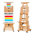 MEEDEN Deluxe Large Rocker Crank Studio Easel Heavy Duty Artist Painting Easel Solid Beech Wood with Adjustable Height