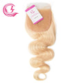 CLJhair 613 Body Wave Blonde 4x4 HD Lace Closure | Transparent Swiss Lace | Human Hair Closure | Pre-Plucked