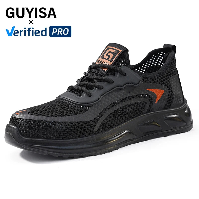 GUYISA New Style Fly Woven Fabric Upper  Anti-puncture  Sole  Insulation 10kv Safety Shoes Functional Shoes