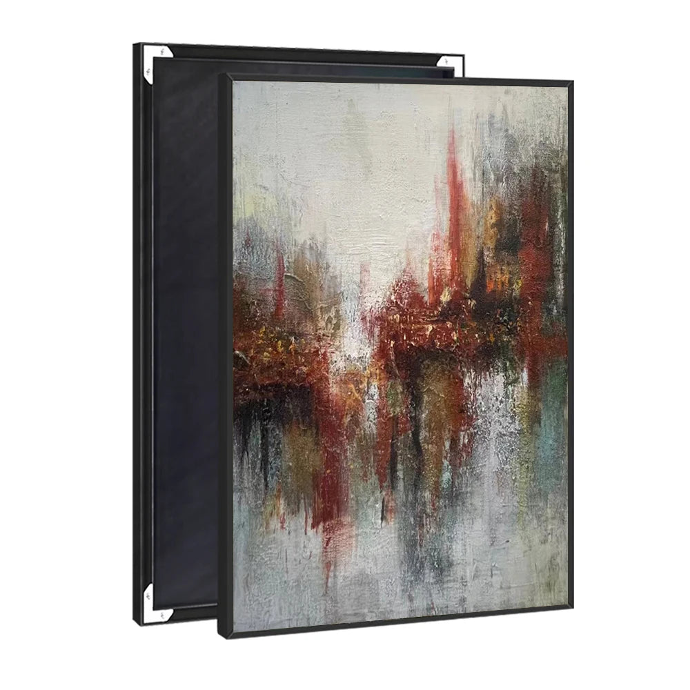 UNIART Custom Vertical Canvas Oil Painting Abstract Handmade Wall Art Decor for Bedroom Luxury Hotel Interiors Digital Medium
