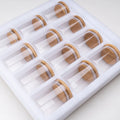 Best Selling Home Use 12pcs 180ml Glass Storage Jar Set with sealed Lid