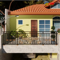 Green Balcony Solutions Modern Stainless Steel & Iron Railings with Planter Hooks for Urban Nature Lovers Made in Vietnam