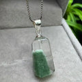 S925 Crystal Natural Garden Phantom Quartz Free Form Polished Love Style Pendant for Fashion Gift MegaBDM