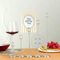 Stainless Steel Modern Luxury Eco-Friendly Portable Advertising Table Number Card Holder for Restaurant Wedding Note Holder