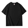Oem customized long staple cotton heavy weight mens short sleeved tshirt solid color summer cotton round neck MegaBDM