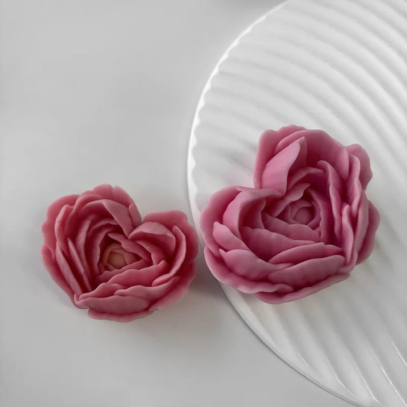 Wholesale Large Size Interesting 3D Flower Rose Mold Jewelry Handmade Silicone Mold for Resin Candle Making Craft Supplies