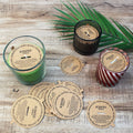 Eco-Friendly Recyclable Cardboard Dust Cover for Scented Candles Printing Logo Design Dust Paper Cover Lid
