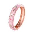 Daili Vintage - Style Pink Enamel Bangle Fashion Bangle Custom Bracelets Jewelry Women MegaBDM