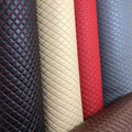 Synthetic Faux PVC Artificial Leather Rolls Embroidery Quilted Vinyl Leather Roll Fabric for Car Seat Cover Car Upholstery