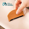 Custom Logo Natural Wooden Cashmere Sweater Comb Beech Comb for Cloth Brush Wool Cashmere Comb  Wooden Remover Clothing Brush
