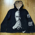 Low MOQ Satin Lined Woven Cotton Jacquard Mens Tapestry Hoodie Custom