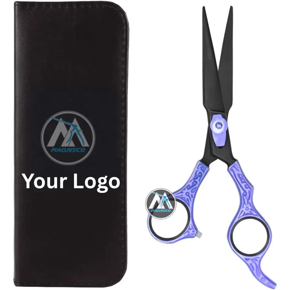 Purple black Series Professional Hair Cutting Scissors Premium Japanese Stainless Steel Hair Shears Barber Accessories