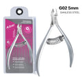 Professional Baby Nail Art Tools High Quality Stainless Steel Wide Jaw Opening Portable Double Spring Cuticle Nippers Nails