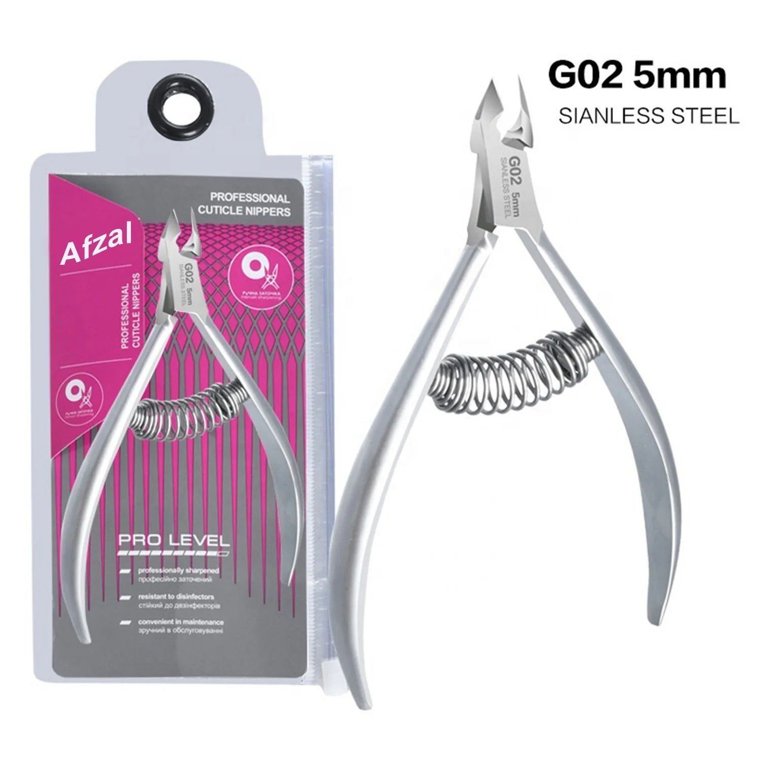 Professional Baby Nail Art Tools High Quality Stainless Steel Wide Jaw Opening Portable Double Spring Cuticle Nippers Nails