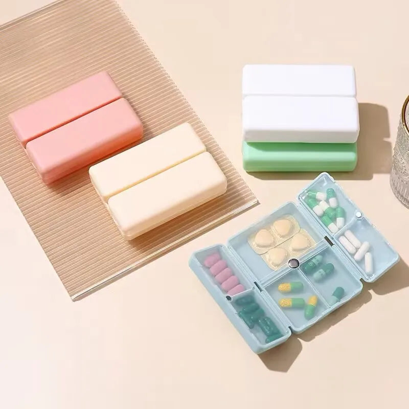 JUXINDA Factory Direct Sales 7-Day Magnetic Plastic Pill Box Weekly Pill Organizer with 7 Compartments for Travel Storage