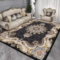 100% Polyester Velvet Rug Carpet Soft Rugs for Living Room Dining Room Bedroom Non-Slip Non-Shedding Low-Pile Floor Carpet