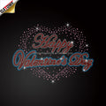Trending Products 2025 New Arrivals Customs Rhinestone Iron on Rhinestone Transfer Motif for Valentine Day