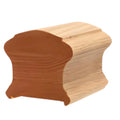 Eco-friendly Natural wooden White Oak Handrails Fillet Wood Staircase Banister Railing Bacony Stair Handrail Wood Stair Parts
