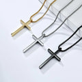 INS  Simple Titanium Steel Cross Necklace  Men   Jewelry Necklace