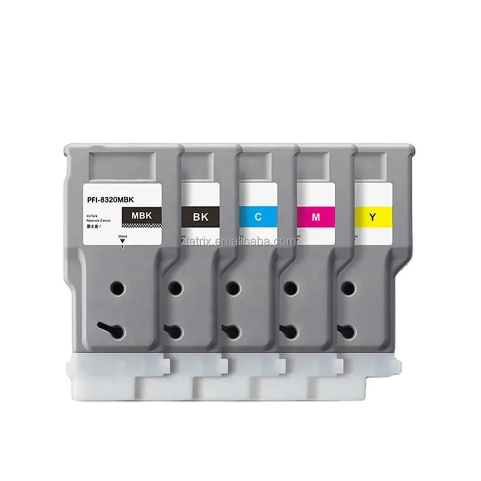 Tatrix PFI8320 PFI 8320  Premium Color Compatible Inkjet Ink Cartridge for Canon ImagePROGRAF GP-5200 GP-5300 TM-5200 TM-5205