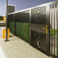 Protect Your Property with Heavy-Duty Iron Security Gates 6 Feet Tall Anti-Theft Weatherproof Powder Coated for Lasting Strength