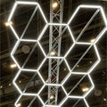 High-Safety 6500K Hexagonal COB LED Light Aluminum Frame Honeycomb LED Ceiling Lights for Workshop Application