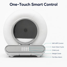 Electric Automatic Cat Litter Box Self Cleaning Smart Litter Box App Control Dust Free Easy Clean