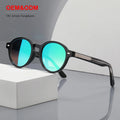 New Arrival Retro Color Filter Thick Fashion Round Sun Glasses Designer TR90 UV400 Polarized Sunglasses for Mens Women