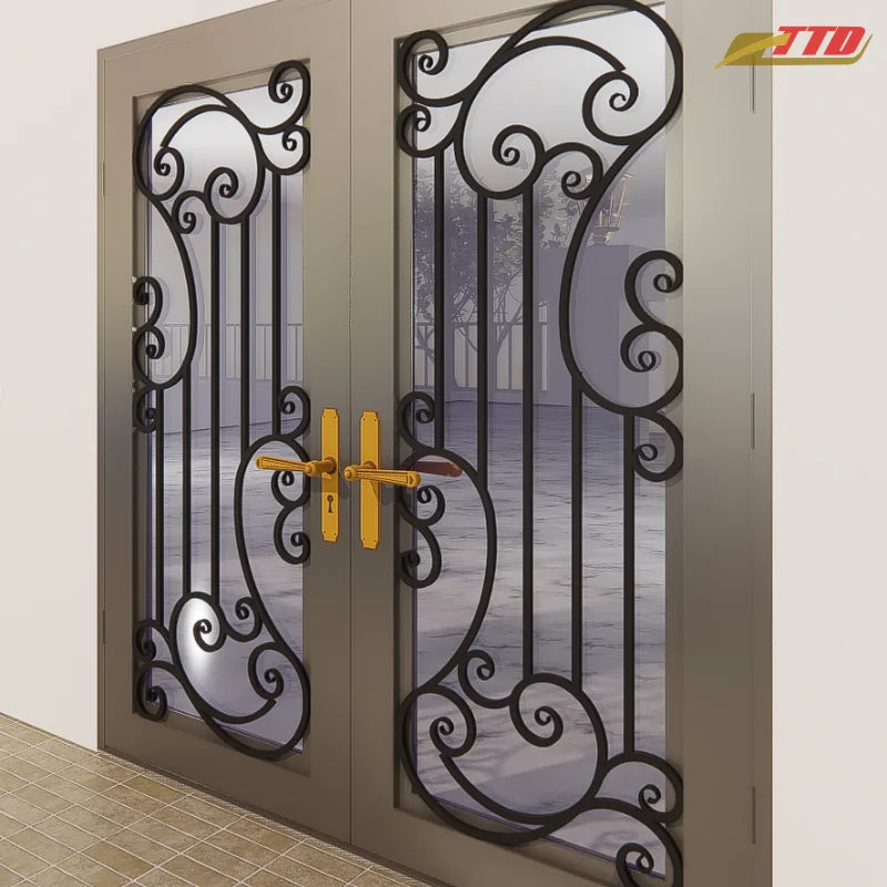 Custom Wrought Iron Main Doors Elevate Your Front Entry with Handcrafted Designs for Style Strength and Safety