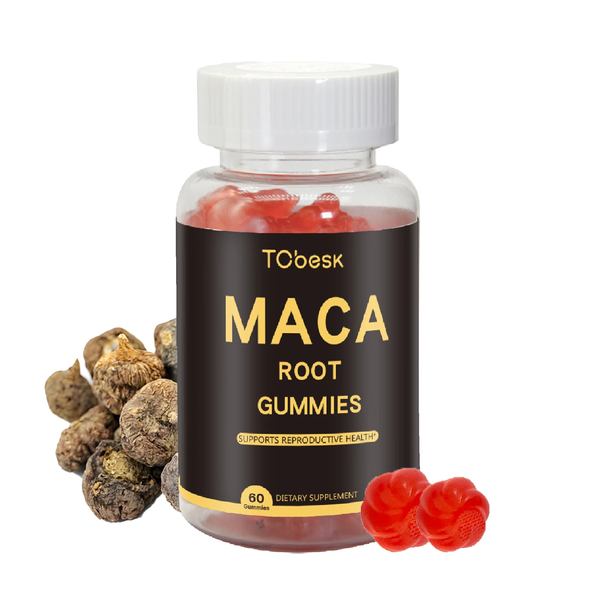 Organic TCbesk Maca Gummies Natural Maca Root Herbal Healthcare Supplement