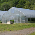 Large Single Span Tunnel Greenhouse for Aquaponics Systems Agricultural Film and Plastic Material for Plant Usage