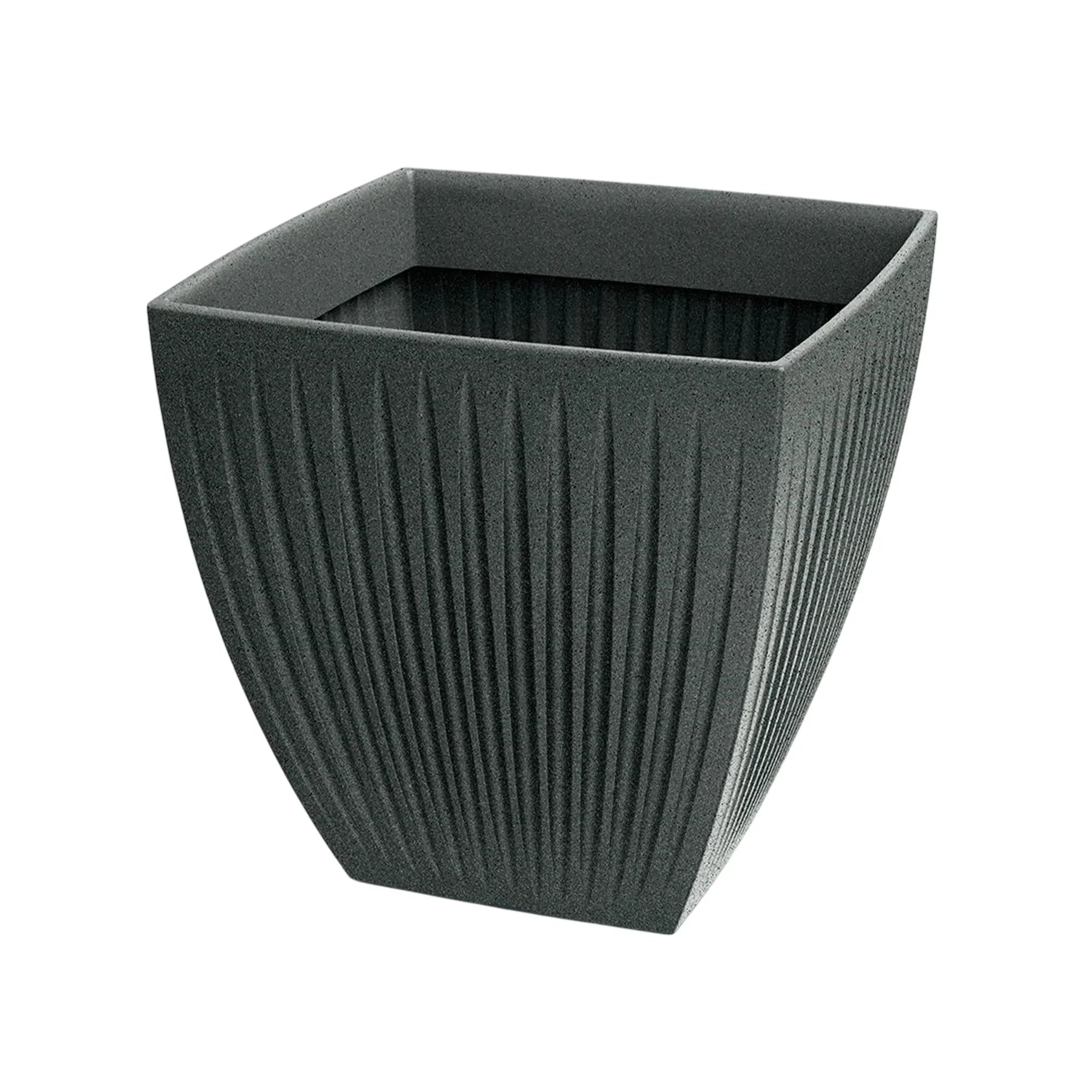 Latia Square MIDL 30x30 Graphite Granite Planter